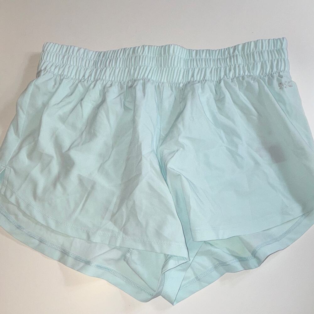 DSG Stride Mid-Rise Short 3" Light Blue Athletic Built-In Brief Drawstring